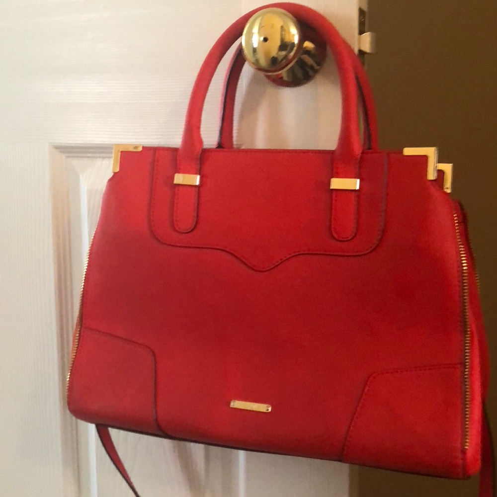 Red Rebecca Minkoff tote/crossbody